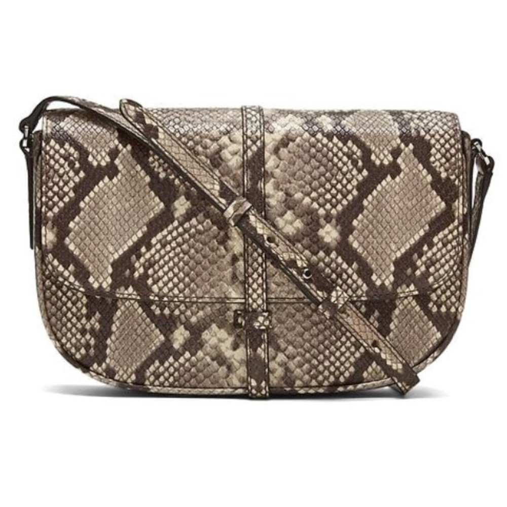 NWT Banana Republic Snake Effect Leather Crossbody